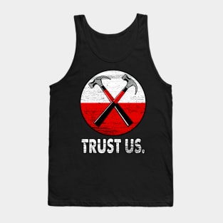 Trust Us Pink Floyd The Wall Vintage Hammers Tank Top